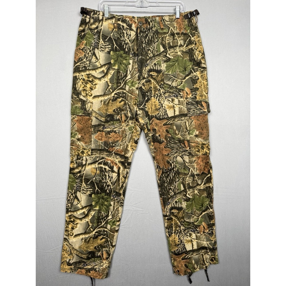 Vintage Cabelas Camo Pants Mens 36 Seclusion 3D Cargo Hunting Gorpcore 90s Y2K